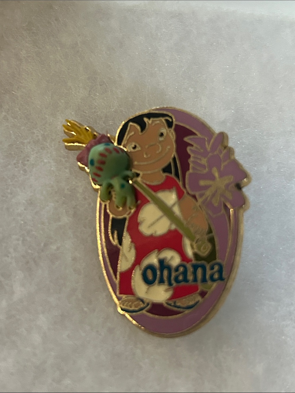 Ohana Lilo & Stitch Scrump Enamel Collectors Pin Vintage